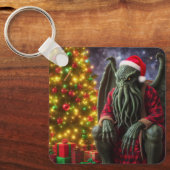 Cthulhu Christmas Creepmas Merry Cthulhumas Schlüsselanhänger (Vorderseite)