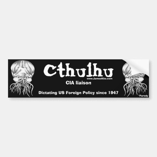 Cthulhu: CIA-Verbindung Autoaufkleber (Vorne)