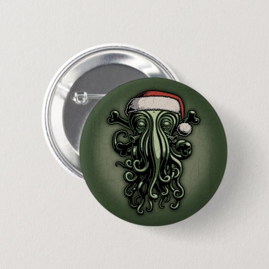 Cthulhu Claus Button (Vorne & Hinten)