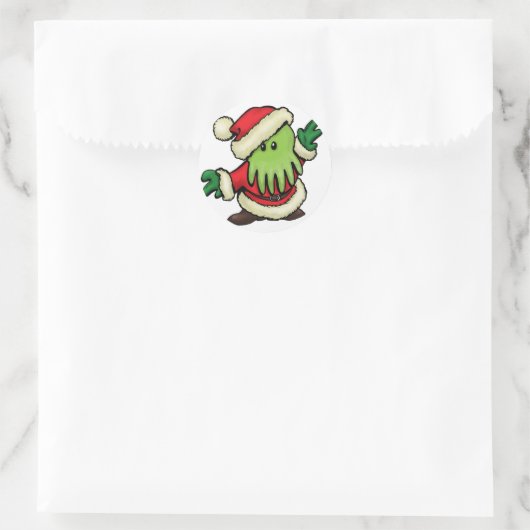 Cthulhu Claus Envelope Stickers (Tasche)
