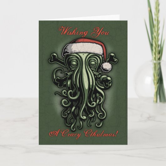 Cthulhu Claus Feiertagskarte (Vorderseite)