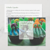 Cthulhu Cupcakes Rezept Karte Postkarte (Vorne/Hinten)