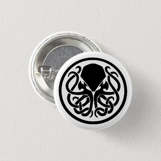 Cthulhu Emblem Button (Vorne & Hinten)