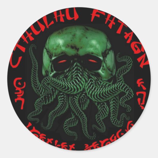Cthulhu Fhtagn Sticker (Vorderseite)