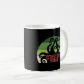 Cthulhu Fhtagn Vintag Kaffeetasse (VorderseiteRechts)
