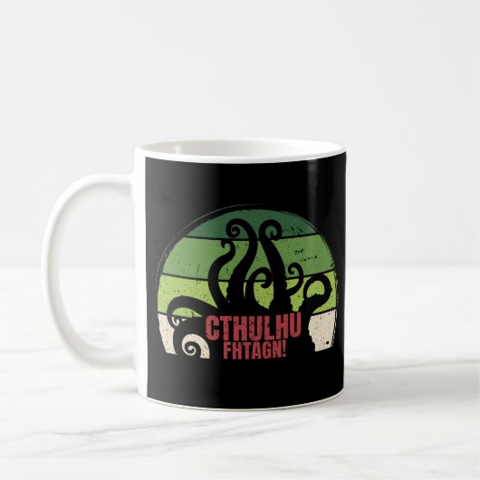 Cthulhu Fhtagn Vintag Kaffeetasse (Links)