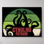 Cthulhu Fhtagn Vintag Poster (Vorne)