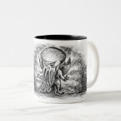 Cthulhu Fhtagn Zweifarbige Tasse (VorderseiteRechts)