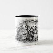 Cthulhu Fhtagn Zweifarbige Tasse (Mittel)