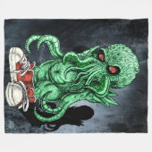 Cthulhu FLEECE-DECKE Fleecedecke (Vorderseite (Horizontal))