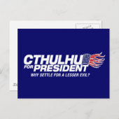 cthulhu für den Präsidenten - warum sich mit einem Postkarte (Vorne/Hinten)