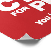 Cthulhu für Präsident Poster (Ecke)