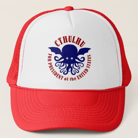 Cthulhu für Präsidenten Truckerkappe (Vorderseite)
