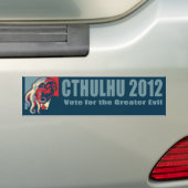 Cthulhu für President-2012 Autoaufkleber (Auf Auto)