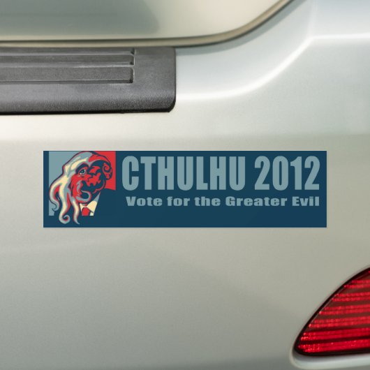 Cthulhu für President-2012 Autoaufkleber (Auf Auto)