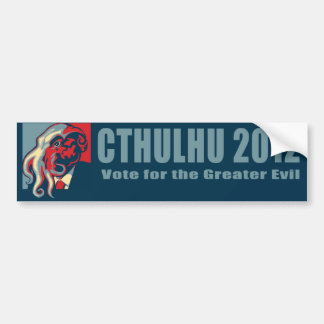 Cthulhu für President-2012 Autoaufkleber