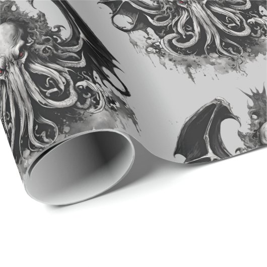 Cthulhu Geschenkpapier (Rolleneckpunkt)