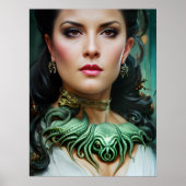 Cthulhu-Göttin Poster (Vorne)