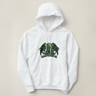 Cthulhu Graffiti 3D Crop Hoodie Streetwear-Tenta