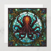 Cthulhu Hartglas Einladung (Vorne/Hinten)