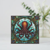 Cthulhu Hartglas Einladung (Stehend Vorderseite)