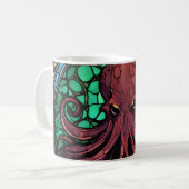 Cthulhu Hartglas Kaffeetasse (Vorderseite Links)
