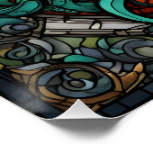 Cthulhu Hartglas Poster (Ecke)