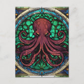 Cthulhu Hartglas Postkarte (Vorderseite)