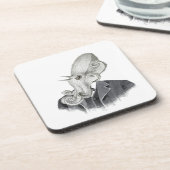 Cthulhu Herr-Vintages Untersetzer (Linke Seite)