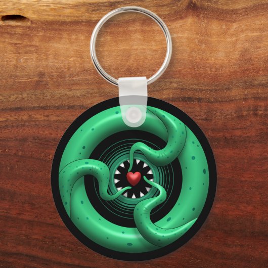 Cthulhu Herz Keychain Schlüsselanhänger (Vorderseite)