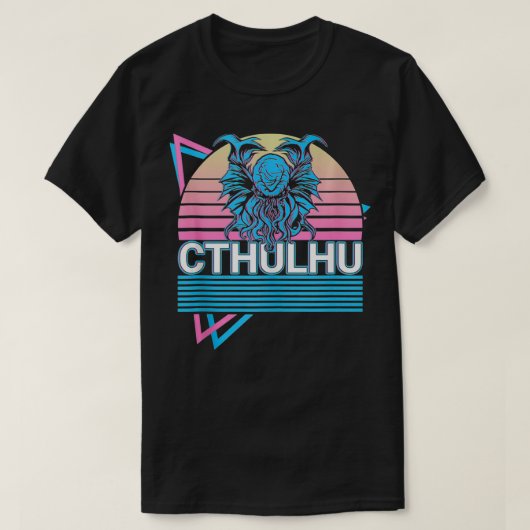 Cthulhu Horror Necronomicon Monster Lovecraftian R T-Shirt (Design vorne)