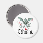 Cthulhu Horror Vektorart Magnet (Vorderseite/Rückseite)