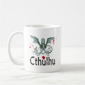 Cthulhu Horror-vektorkunst Kaffeetasse (Links)