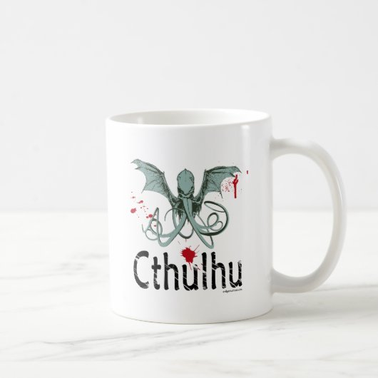 Cthulhu Horror-vektorkunst Kaffeetasse (Rechts)