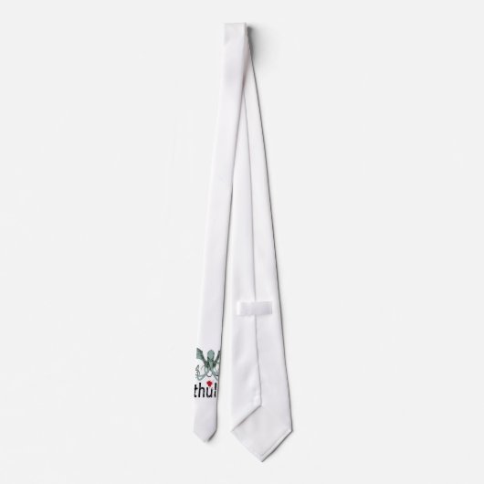 Cthulhu Horror-vektorkunst Krawatte (Rückseite)