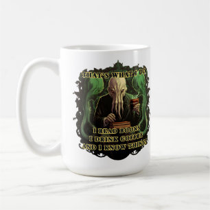 Cthulhu Ich lese Bücher, ich trinke Kaffee Ich wei Kaffeetasse