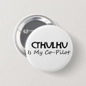 Cthulhu ist mein Kopilot Button (Vorne & Hinten)