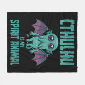 Cthulhu ist mein Seelentier Fleecedecke (Vorderseite (Horizontal))