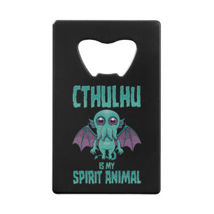 Cthulhu ist mein Seelentier Geldbeutel Flaschenöffner
