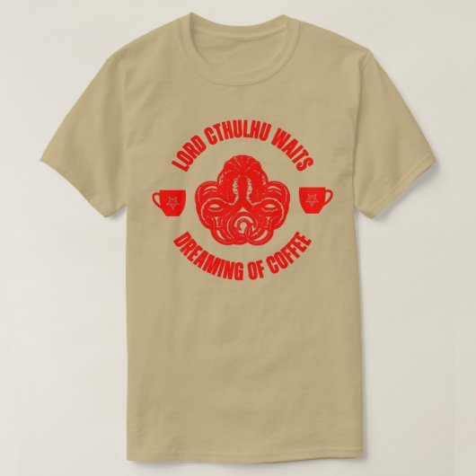 Cthulhu-Kaffee2 T-Shirt (Design vorne)