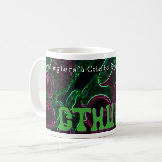 Cthulhu Kaffeetasse (Vorderseite Links)