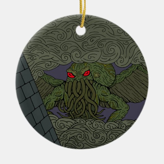 Cthulhu Keramik Ornament (Vorne)