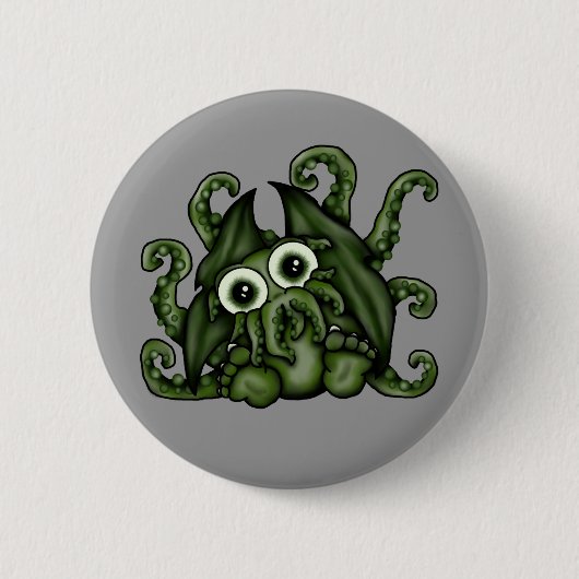 Cthulhu Knopf Button (Vorderseite)
