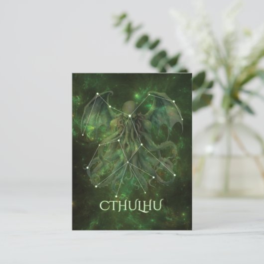 Cthulhu-Konstellation Postkarte (Stehend Vorderseite)
