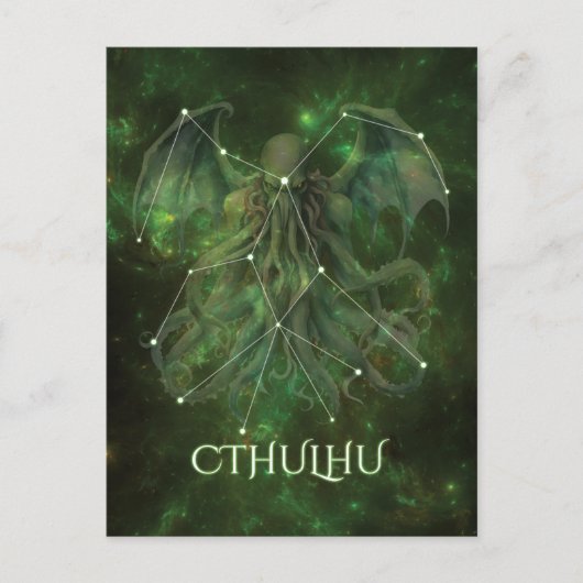 Cthulhu-Konstellation Postkarte (Vorderseite)