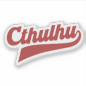 Cthulhu League Script - Vintag Eldritch Lettering Aufkleber (Vorderseite)