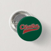 Cthulhu League Script - Vintag Eldritch Lettering Button (Vorne & Hinten)