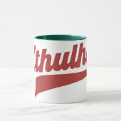 Cthulhu League Script - Vintag Eldritch Lettering Tasse (Zentrum)