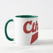 Cthulhu League Script - Vintag Eldritch Lettering Tasse (Links)