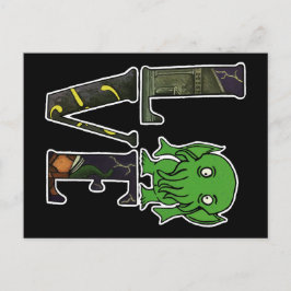 Cthulhu LIEBE Postkarte